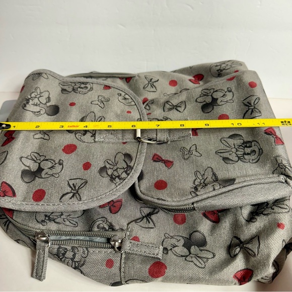 NWT. Disney Minnie Mouse Gray AOP Backpack
Adjustable Shoulder Straps, main image 8